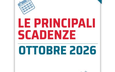 Scadenze fiscali mese di Ottobre – 2026