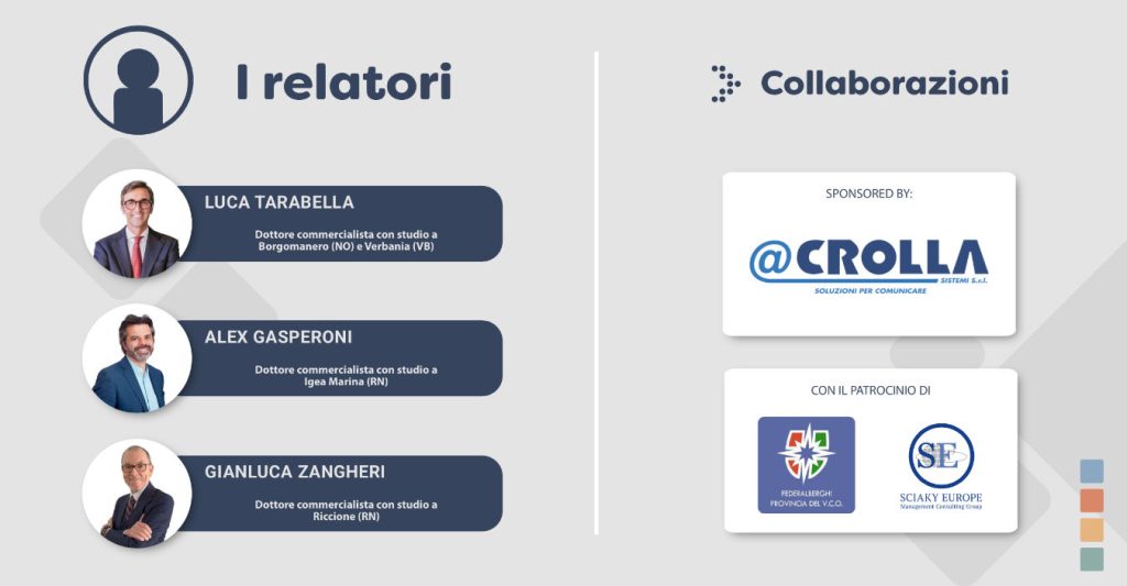 Relatori Evento STRESA 2025 formazione albergatori, campeggi, strutture ricettive - 2025 2026