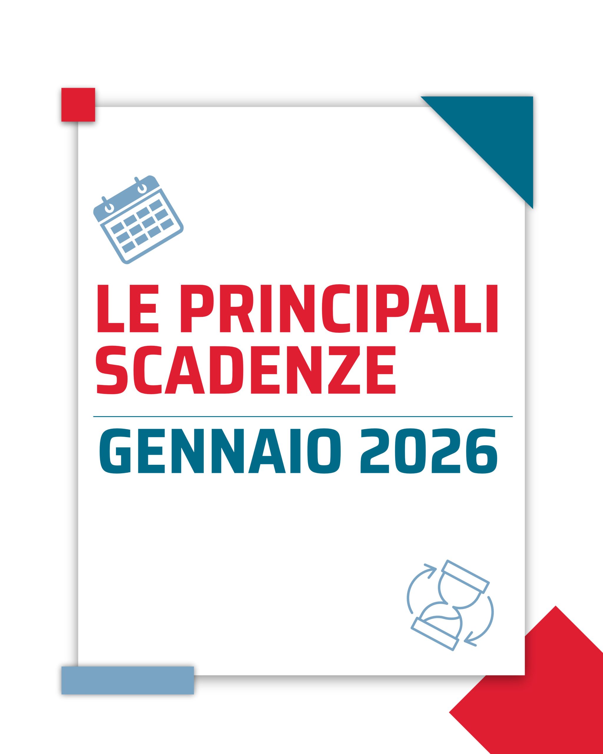 Gennaio 2026 SCADENZE FISCALI Gennaio 2026 SCADENZE FISCALI